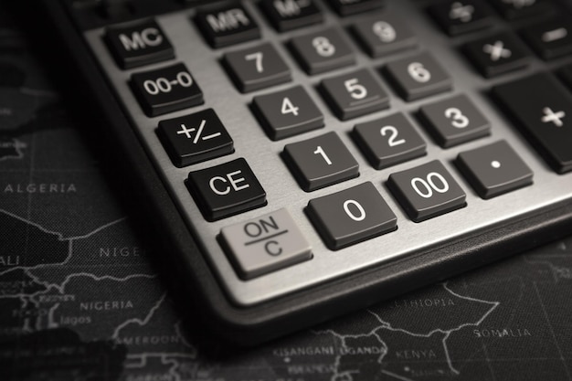 Close-up of computer keyboard on table