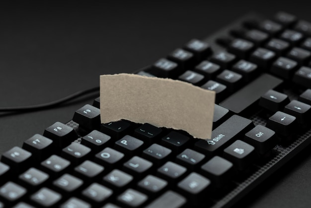 Close-up of computer keyboard on table