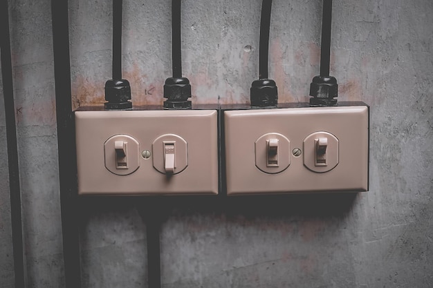 Close-up of computer keyboard on wall