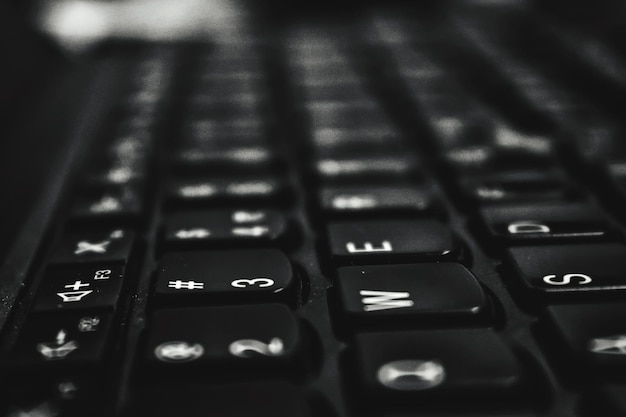 Close-up of computer keyboard