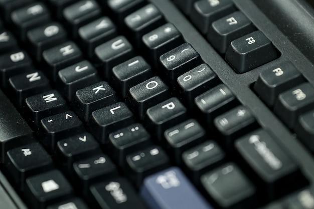 Photo close-up of computer keyboard