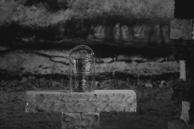 Photo close-up of container on table