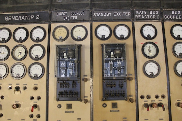 Photo close-up of control panel