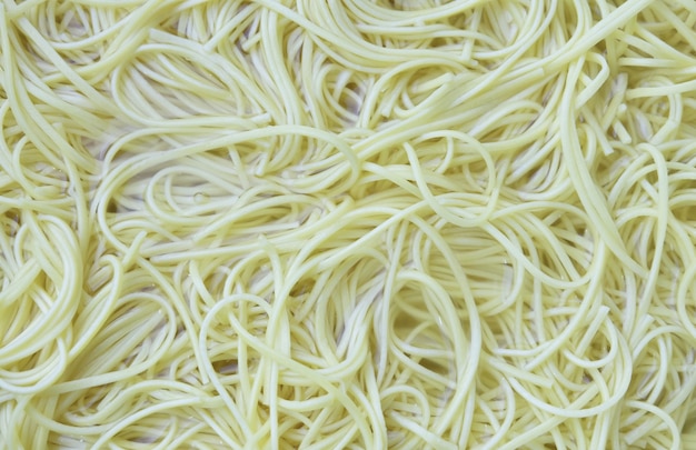 Close Up of Cooked Spaghetti in A Water