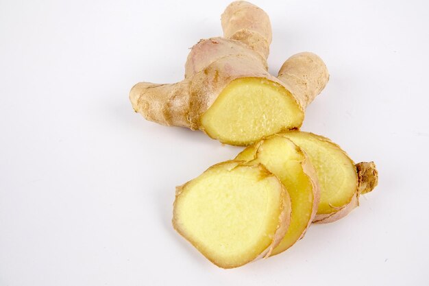 Close-up of cookies against white background