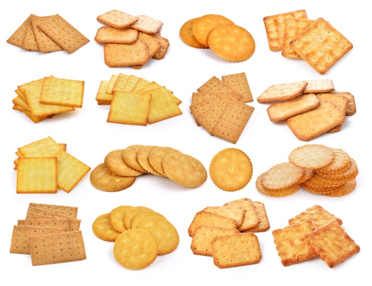 Photo close-up of cookies against white background