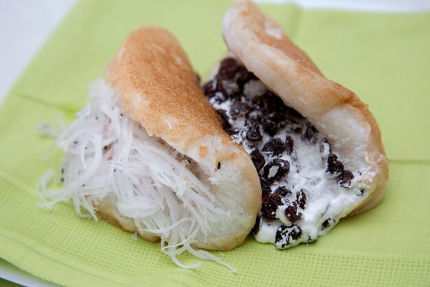 Close-up of cookies in plate