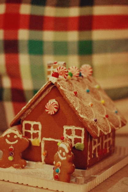 Photo close-up of cookies on table