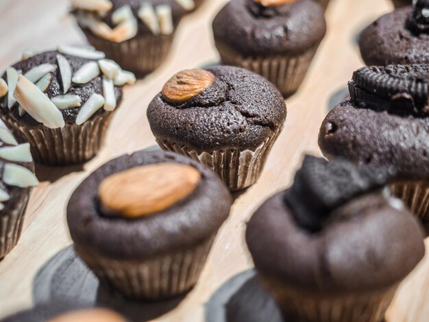 Close-up of cookies on table