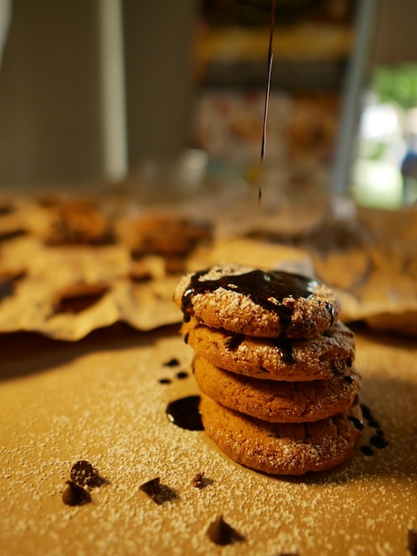 Foto close-up dei cookie