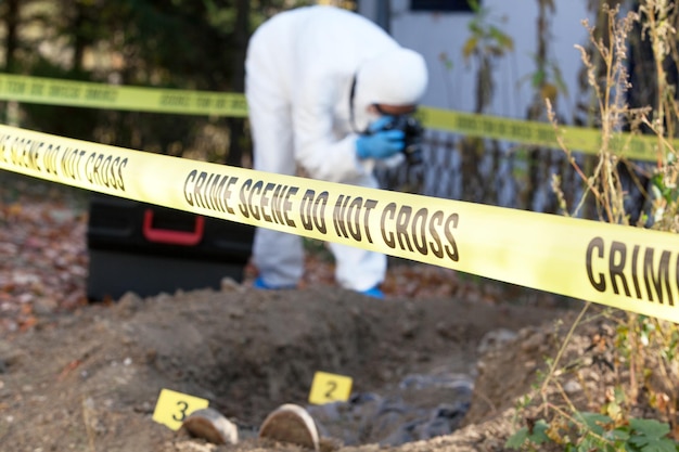 Photo close-up of cordon tape