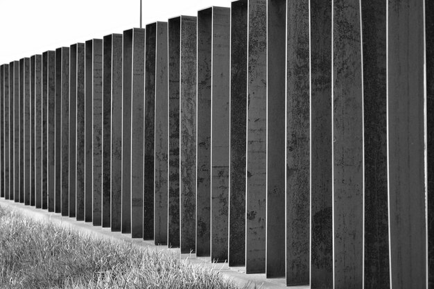 Photo close-up of corrugated iron