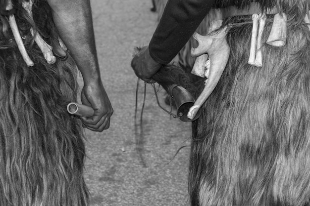 Foto close-up di una coppia che si bacia all'aperto