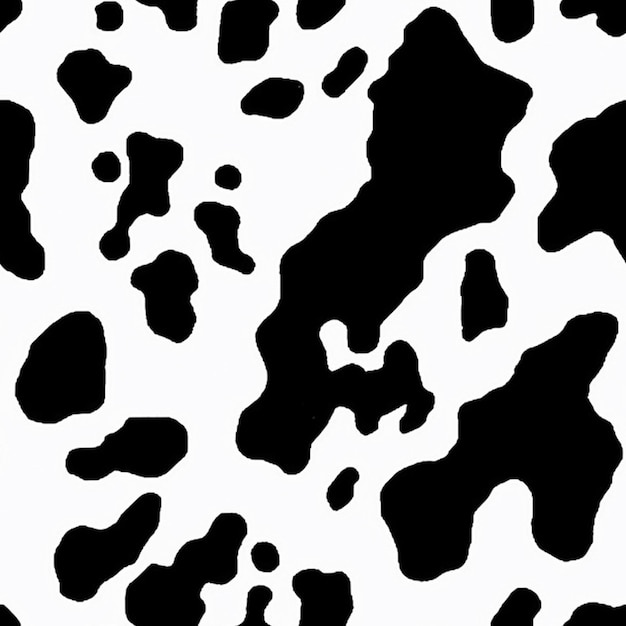 Photo a close up of a cow print pattern on a white background generative ai