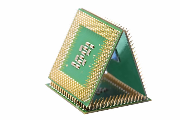 Close up of cpu processors