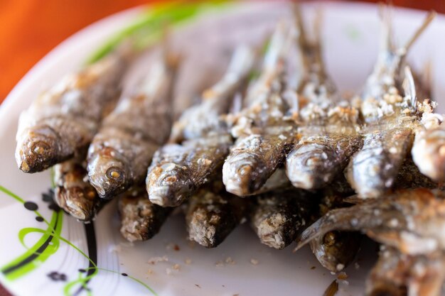 Close-up of crab on barbecue