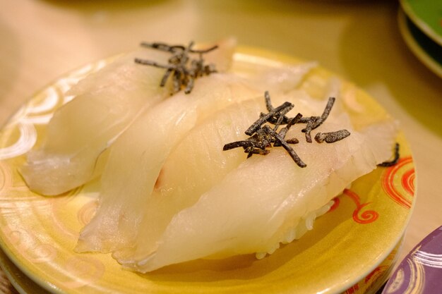 Close-up of crab in plate