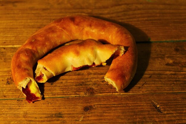 Close-up of crab on table