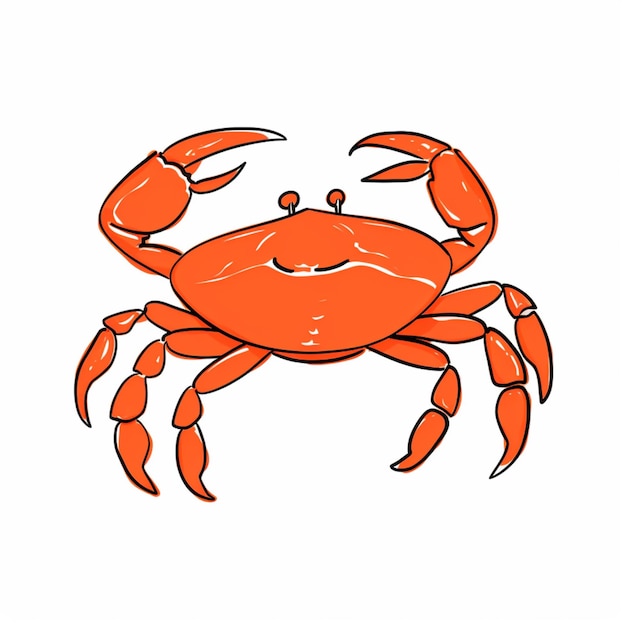 A close up of a crab with a smile on its face generative ai