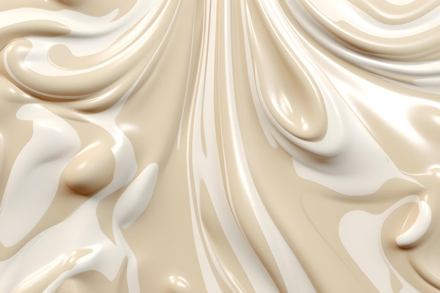 Photo a close up of a creamy liquid texture