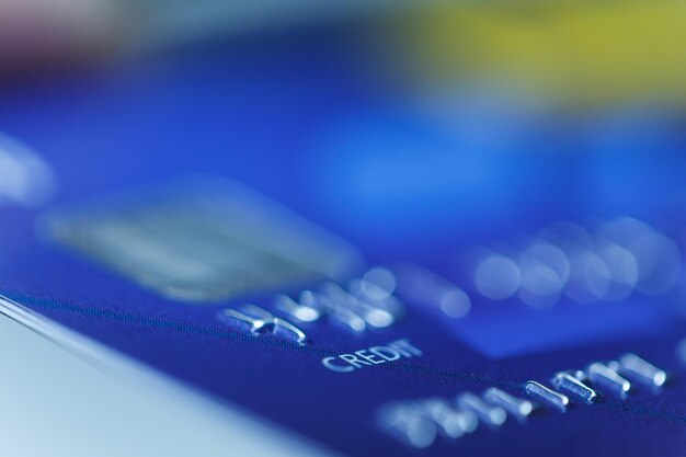 Photo close-up of credit card