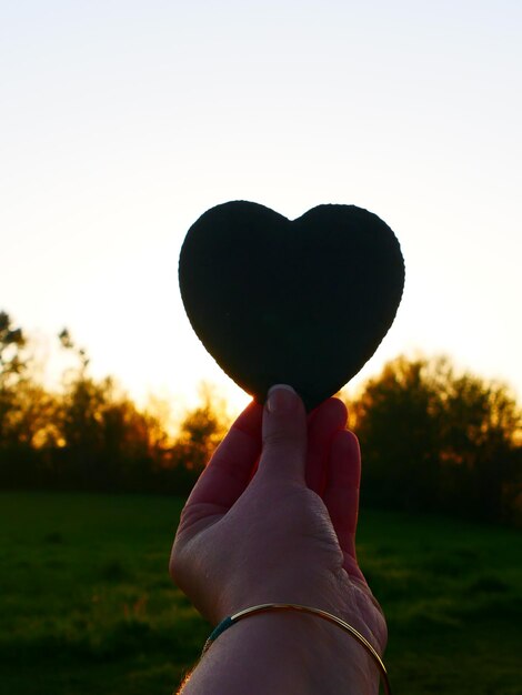 Close-up of cropped hand holding object