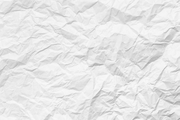 Close up on crumpled paper texture background