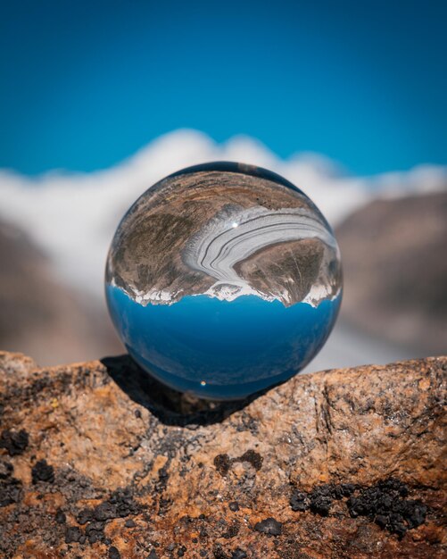 Photo close-up of crystal ball