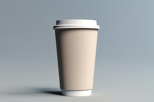 テーブルの上の一杯のコーヒーのクローズアップ生成AI