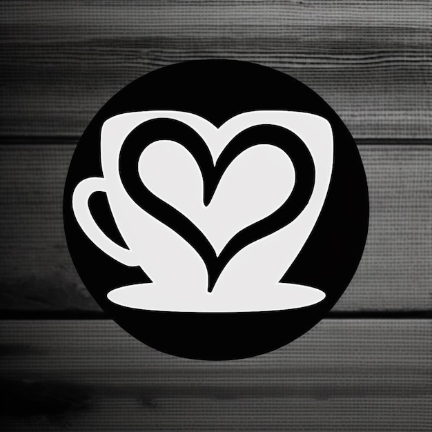 A close up of a cup of coffee with a heart in the middle generative ai