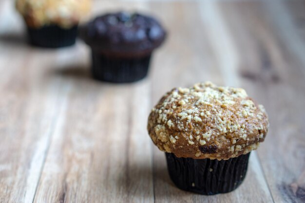 Foto close-up di cupcake sul tavolo