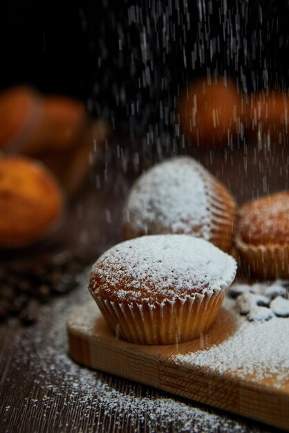 Foto close-up di cupcake sul tavolo