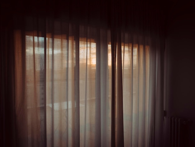 close-up of curtain