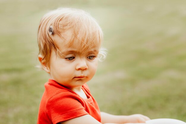 Photo close-up of cute boy