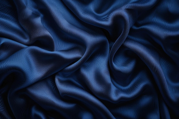 Close Up of Dark Blue Fabric