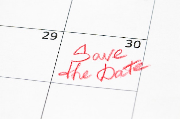 Close up a date 30 with red circles on a calendar (end of the month).