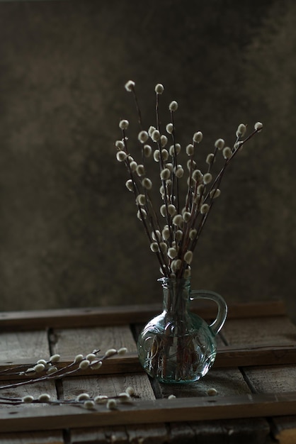 Photo close-up of decoration in container on table