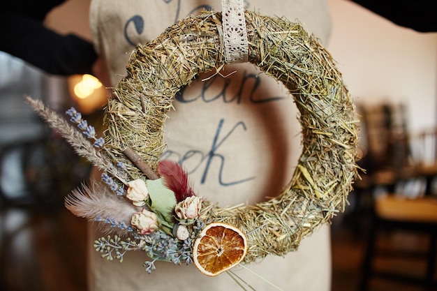 Photo close-up of decoration hanging at home