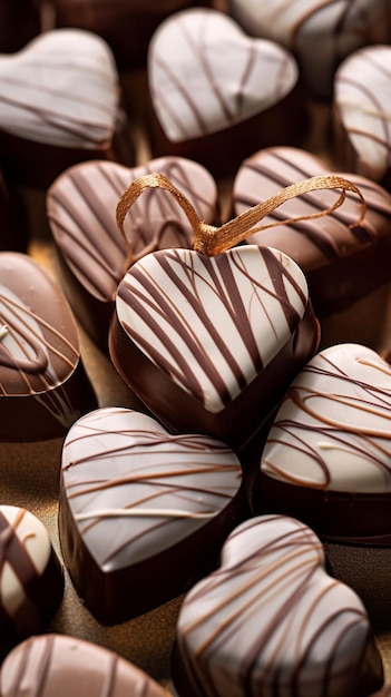 Foto un primo piano sulla deliziosa barretta di cioccolato