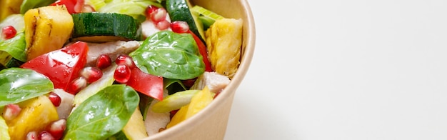 Close up of delicious and healthy food in bowl