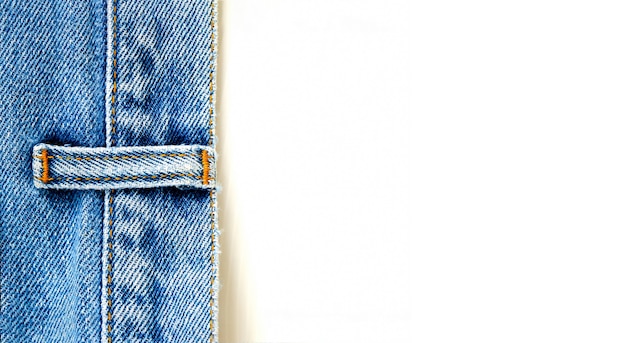 Close up denim jeans 