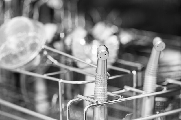 Photo close-up of dental equipment at clinic