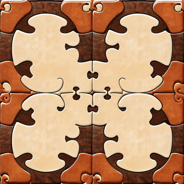 A close up of a design with a pattern of a square design.