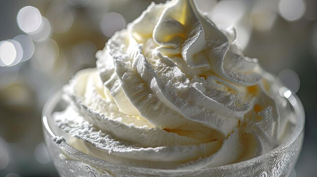 Close Up of Dessert in Glass Bowl