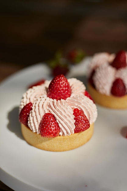 close-up of dessert in plate