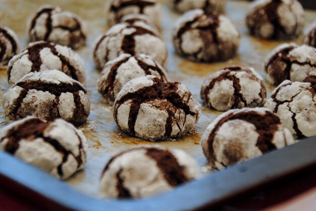 Foto prossimo piano del dessert sul piatto