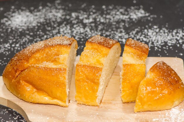 Close-up of dessert on table