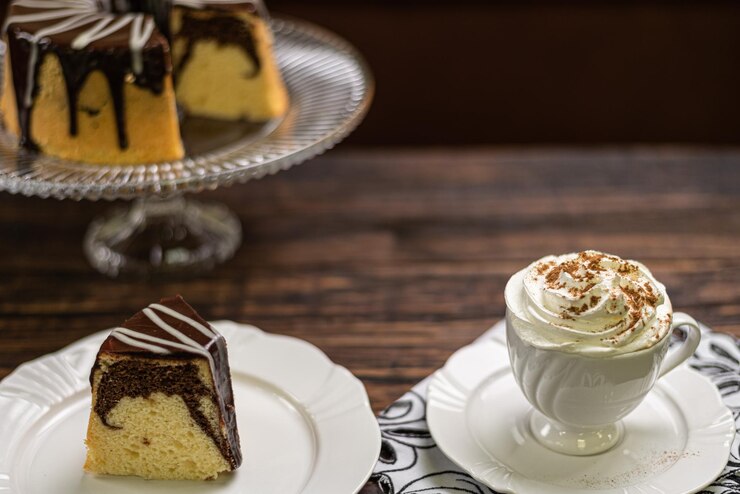 Photo close-up of dessert on table