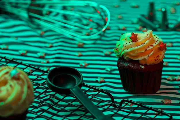 Photo close-up of dessert on table