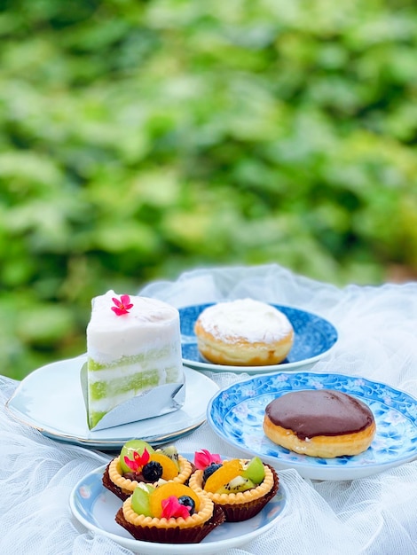 Close-up of dessert on table